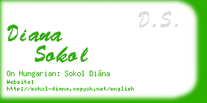 diana sokol business card